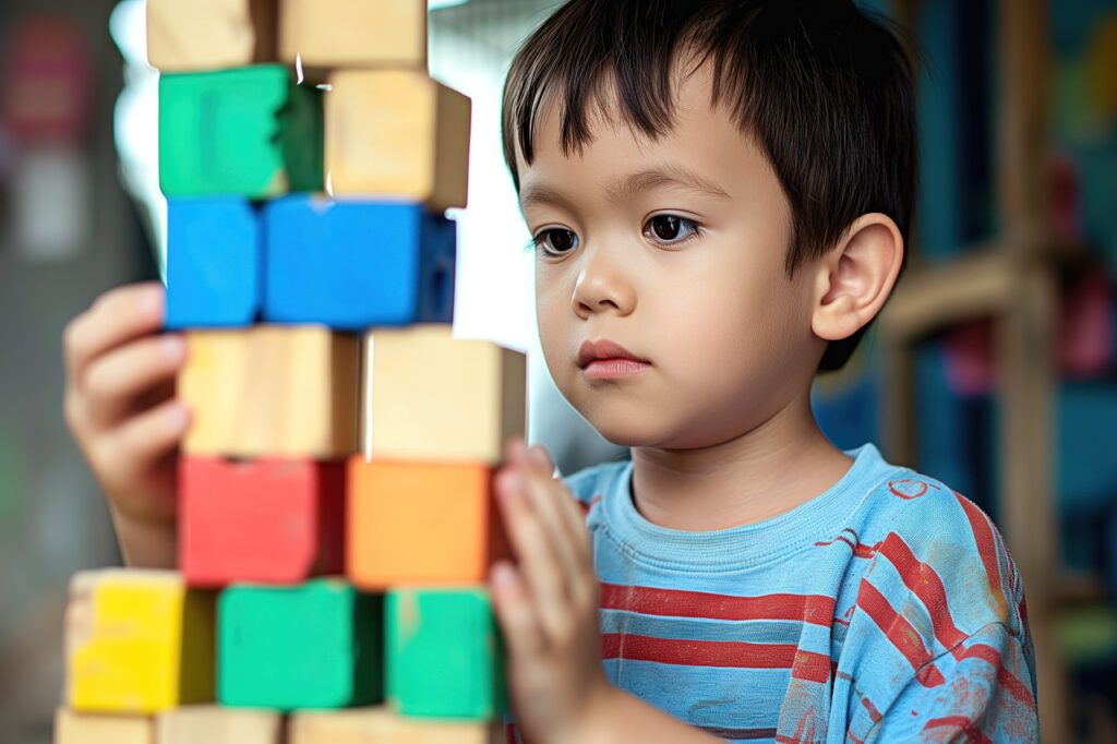 Boy with Blocks