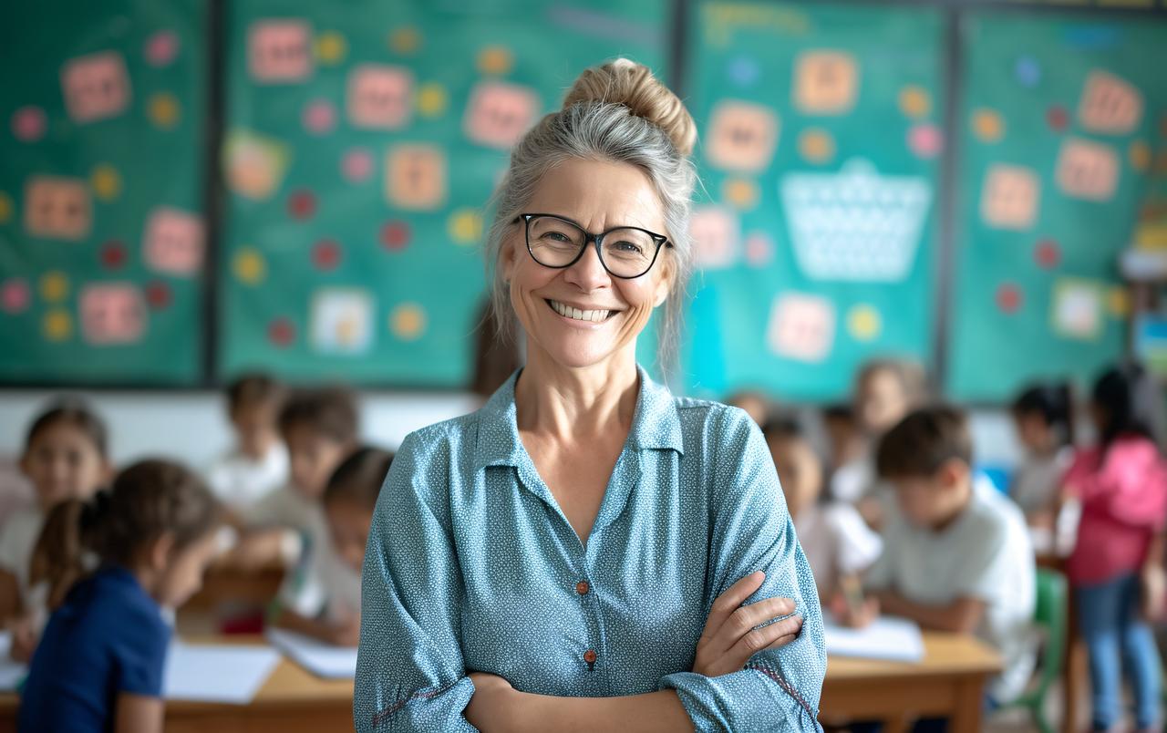 teacher in classroom